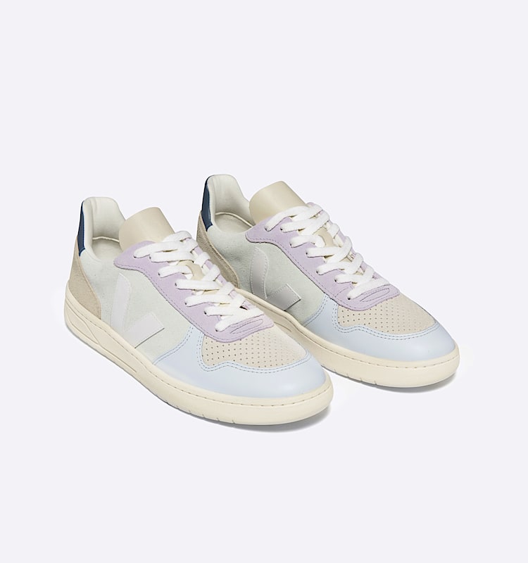 veja sneakers v-10 mocka flerfärgad VX0303119 Top view