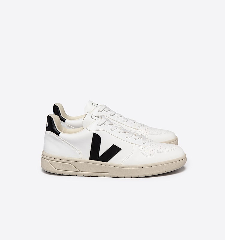 veja sneakers v-10 pelle bianco VX0702901 Lateral view