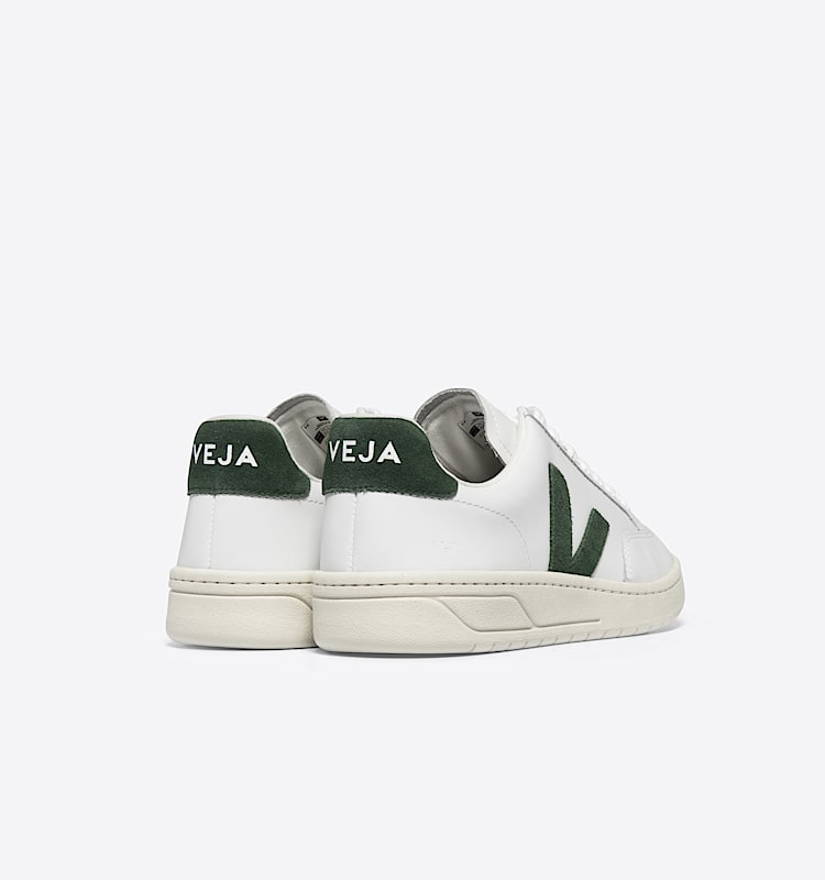 veja baskets v-12 cuir blanc XD0202336 Back view