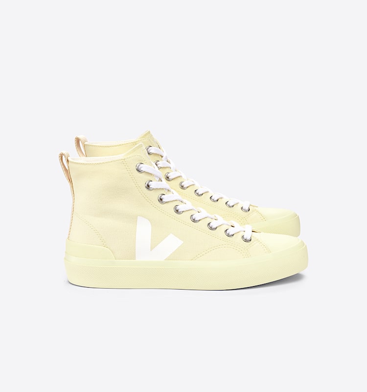 veja baskets wata-ii coton-biologique beige PA0102898 Lateral view