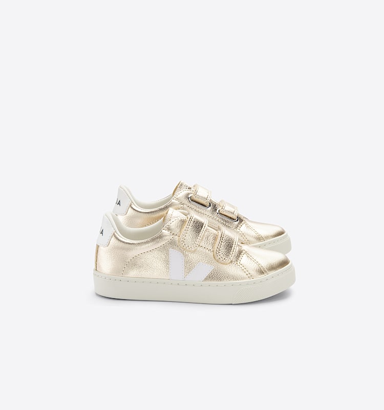 veja sneaker small-esplar leder gold SV0502418 Lateral view