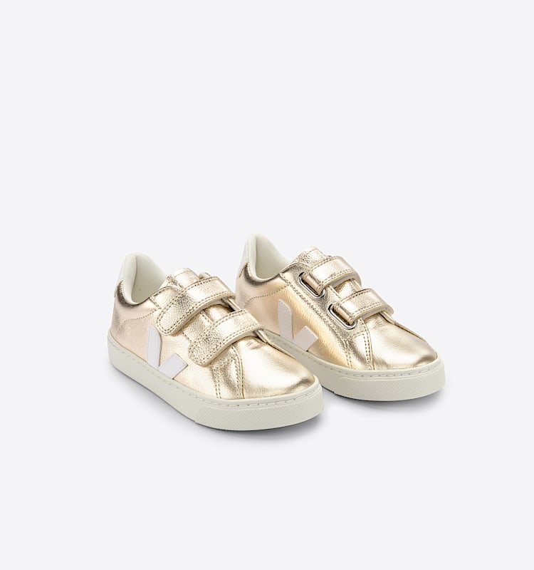 veja sneaker small-esplar leder gold SV0502418 Top view