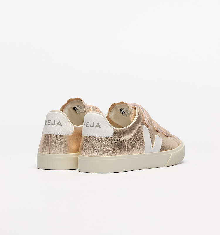 veja sneaker recife-logo leder gold RC0502418 Back view