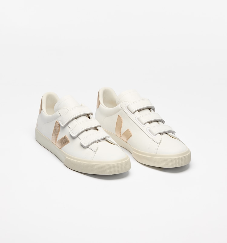 veja sneaker recife-logo leder weiss RC0502762 Top view