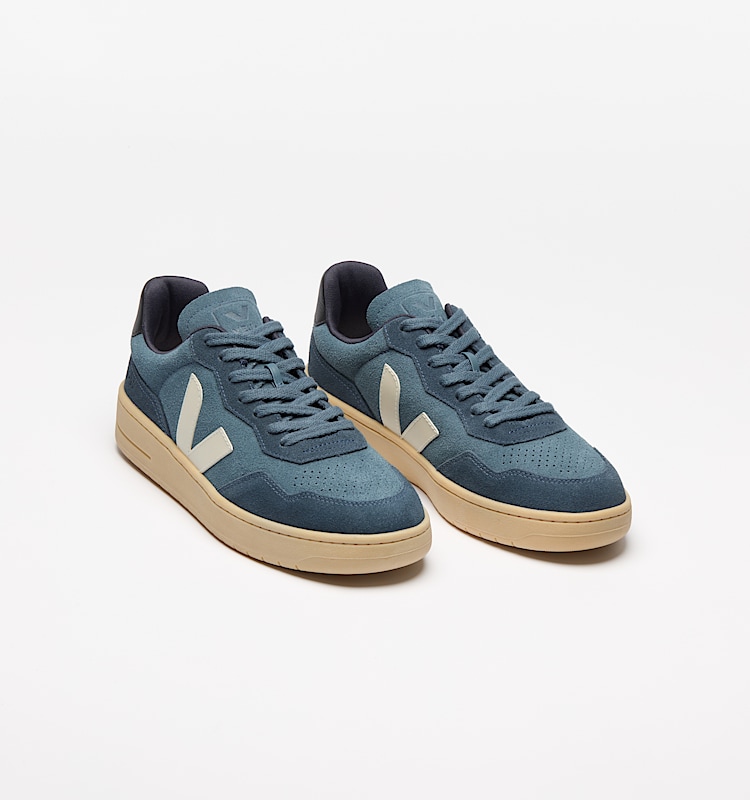 veja sneakers v-90 suede blue VD0303848 Top view