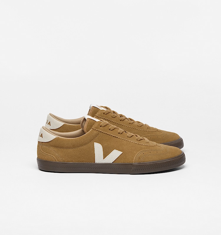 veja sneakers volley pelle-scamosciata marrone VO0303724 Lateral view