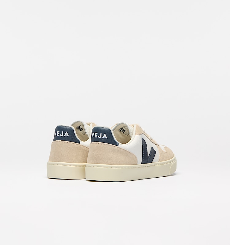 veja baskets small-v-10-laces cuir blanc CX0503807 Back view