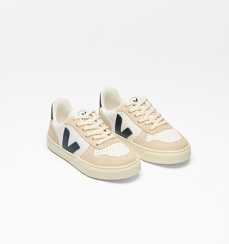 veja sneakers small-v-10-laces pelle bianco CX0503807 Top view