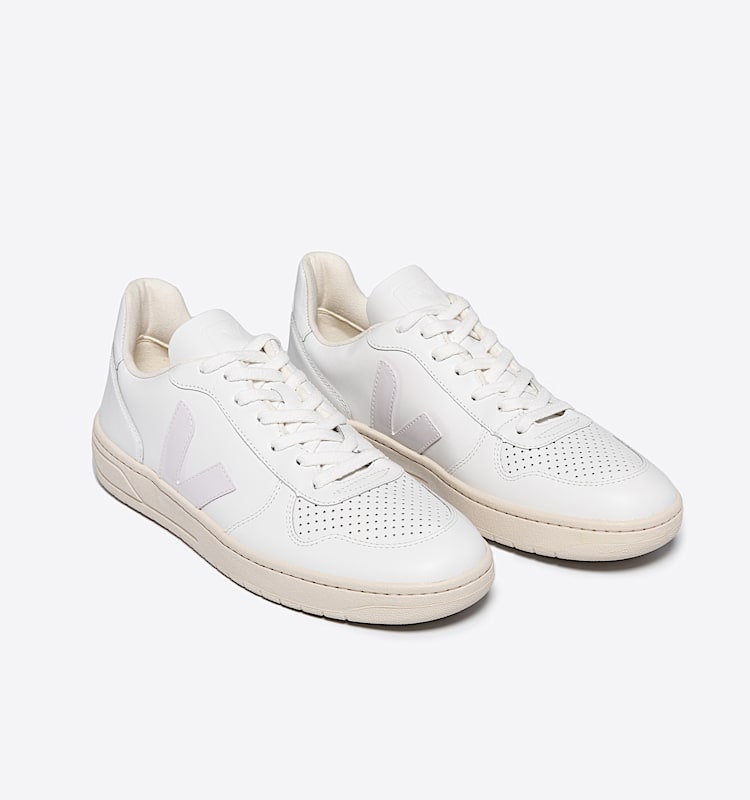 veja sneakers v-10 couro branco VX0201270 Top view