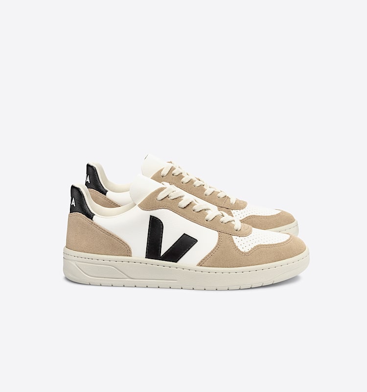 veja baskets v-10 cuir blanc VX0503138 Lateral view