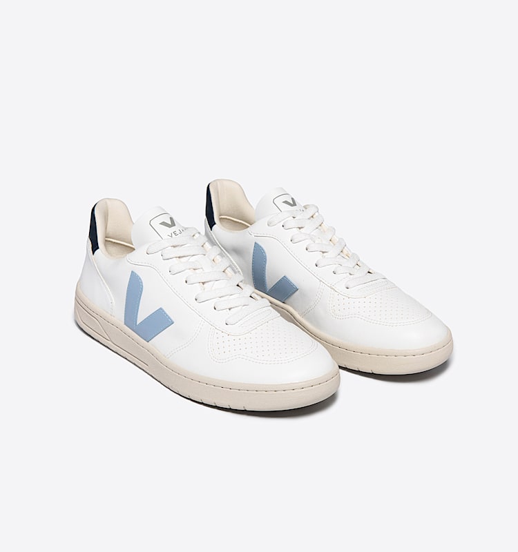 veja sneakers v-10 cuero blanco VX0703111 Top view