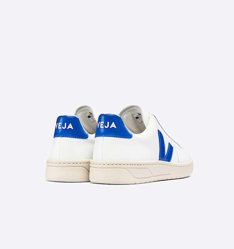 veja baskets v-12 cuir blanc XD0203104 Back view