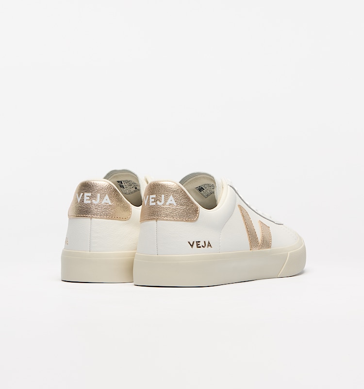 veja zapatillas campo cuero blanco CP0503495 Back view