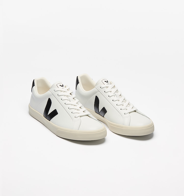 veja sneaker esplar-logo leder weiss EO0200005 Top view