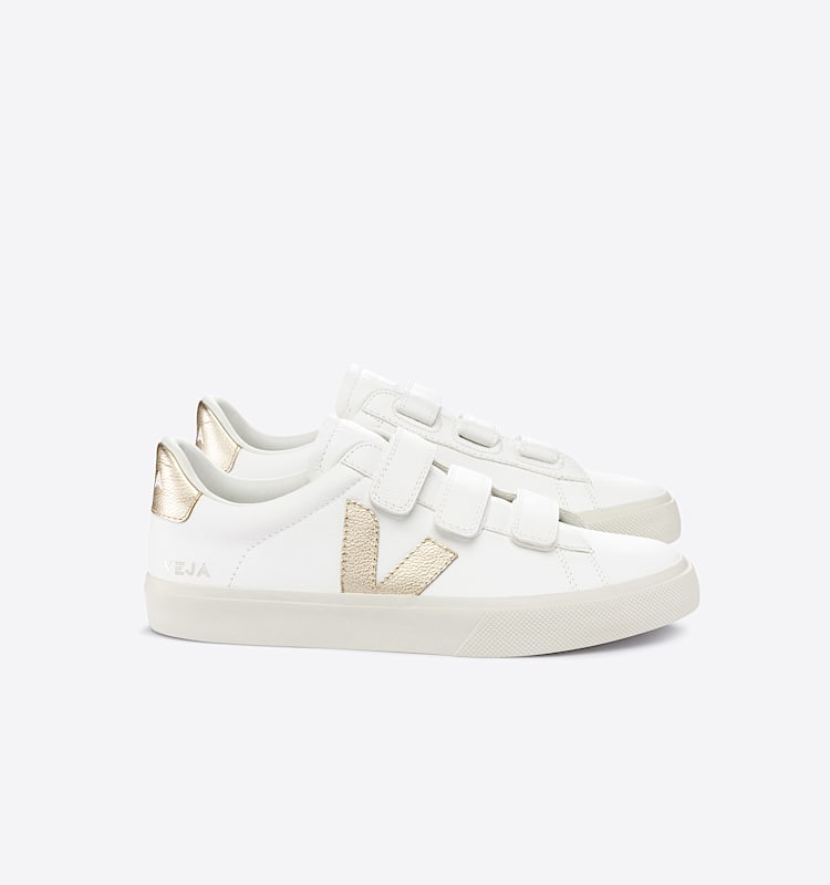 veja baskets recife-logo cuir blanc RC0502762 Lateral view