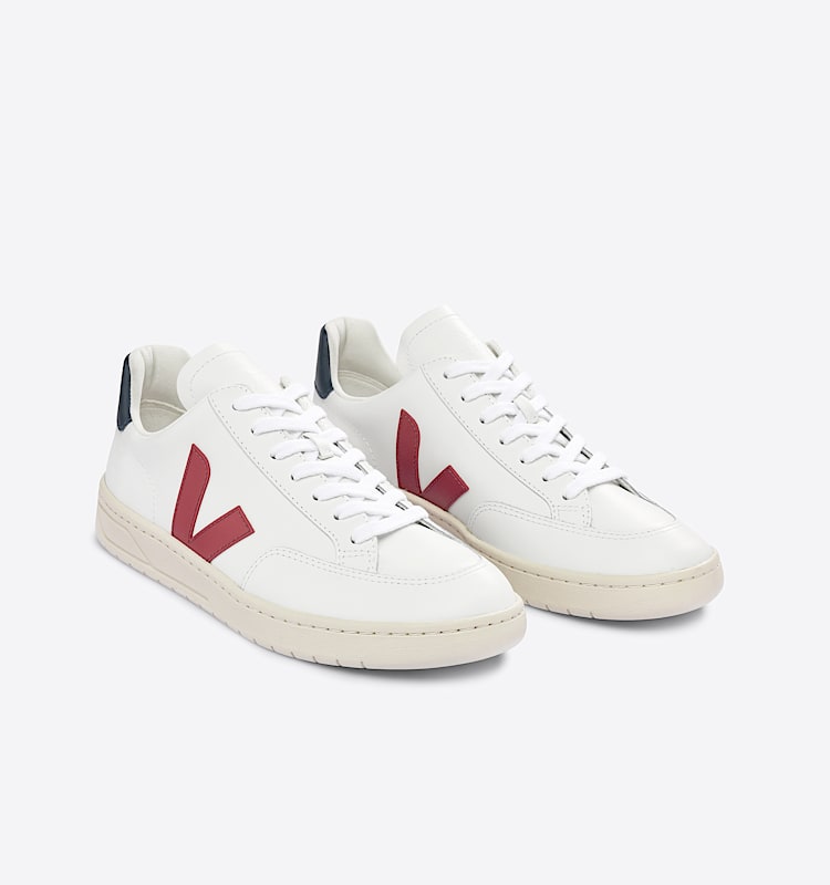 veja baskets v-12 cuir blanc XD0201955 Top view