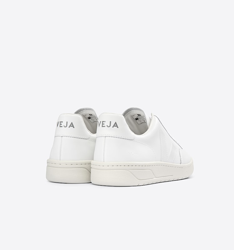 veja baskets v-12 cuir blanc XD0202297 Back view