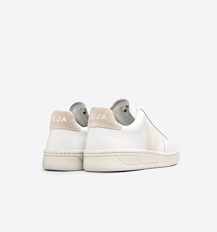 veja baskets v-12 cuir blanc XD0202335 Back view