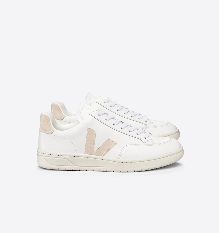 veja baskets v-12 cuir blanc XD0202335 Lateral view