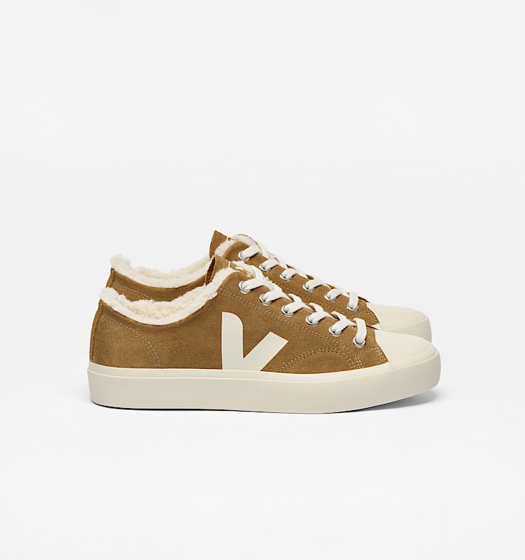 veja sneakers wata-ii-low-winter rivestito-in-pelo marrone PW0303729 Lateral view