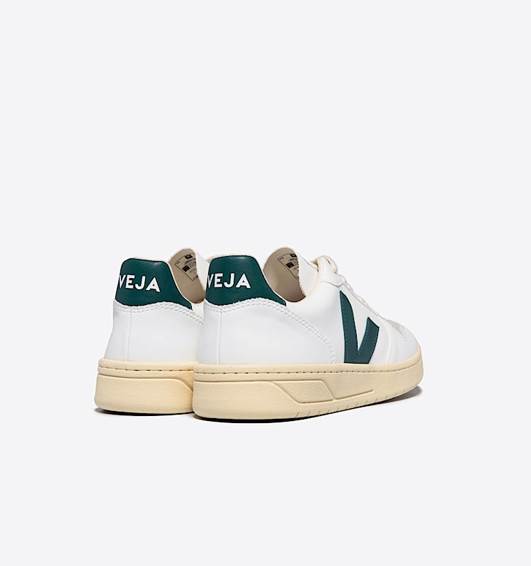 veja sneakers v-10 pelle bianco VX0703143 Back view