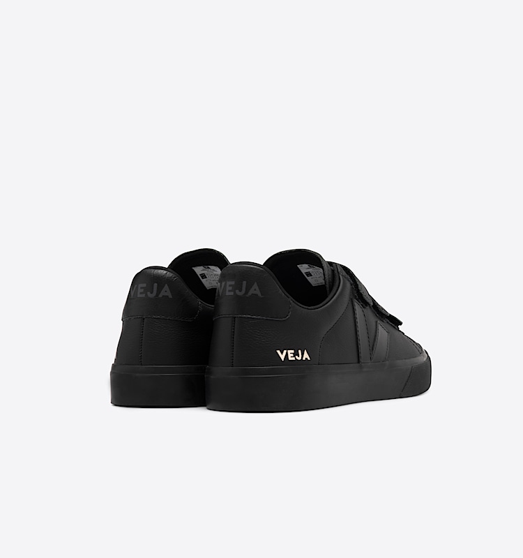 veja sneakers recife-logo pelle nero RC0502955 Back view