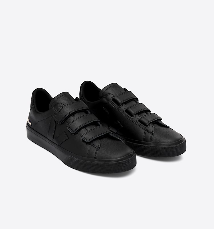 veja baskets recife-logo cuir noir RC0502955 Top view