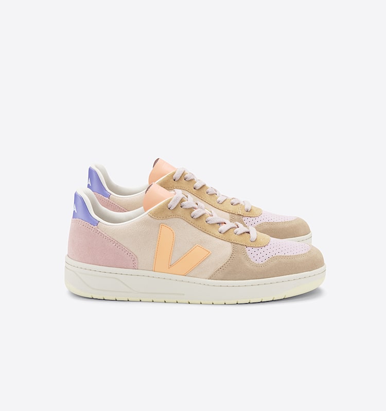 veja sneakers v-10 semsket-skinn flerfarget VX0302908 Lateral view