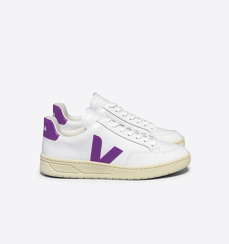 veja baskets v-12 cuir blanc XD0203678 Lateral view