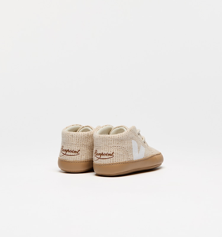 veja sapatilhas veja-x-bonpoint-(baby) juta bege BP1620725 Back view
