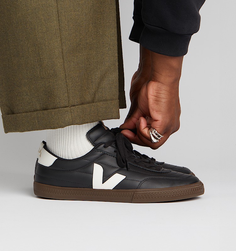 veja baskets panenka cuir-biologique noir FU2020707