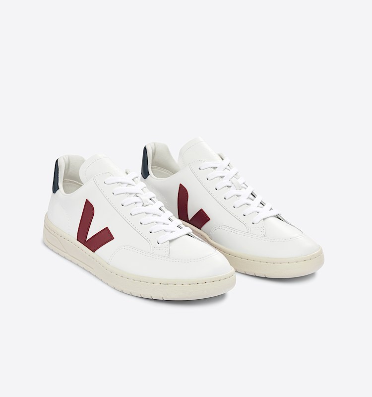 veja baskets v-12 cuir blanc XD0201955 Top view