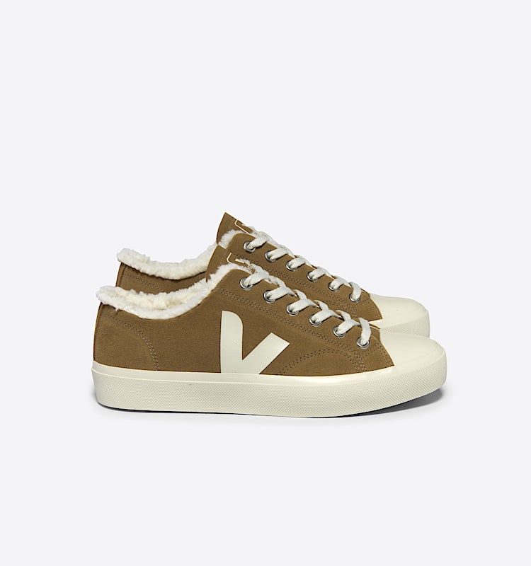 veja baskets wata-ii-low-winter fourré marron PW0303729 Lateral view