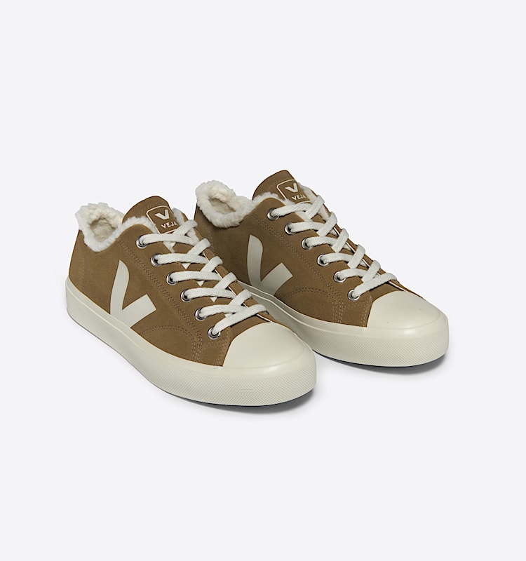 veja baskets wata-ii-low-winter fourré marron PW0303729 Top view