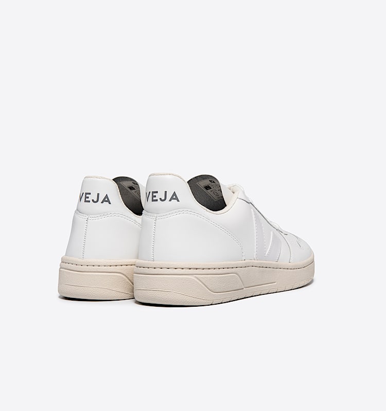 veja sneakers v-10 cuero blanco VX0201270 Back view