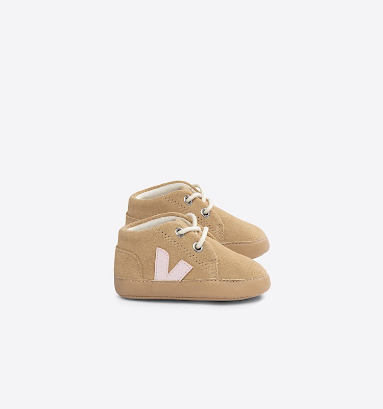 veja baskets baby suède beige BB0303280 Lateral view