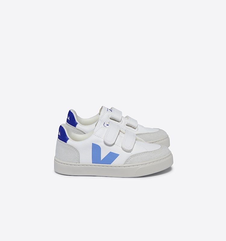 veja sapatilhas small-v-12 couro branco XV0503607 Lateral view