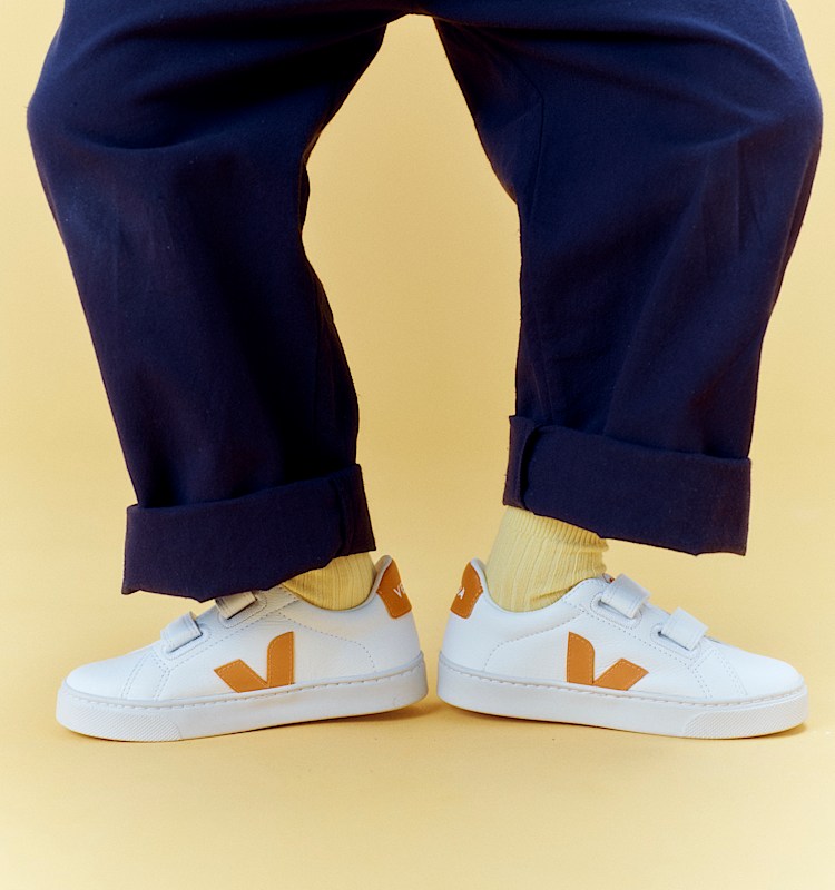veja sapatilhas small-esplar couro branco SV0520603