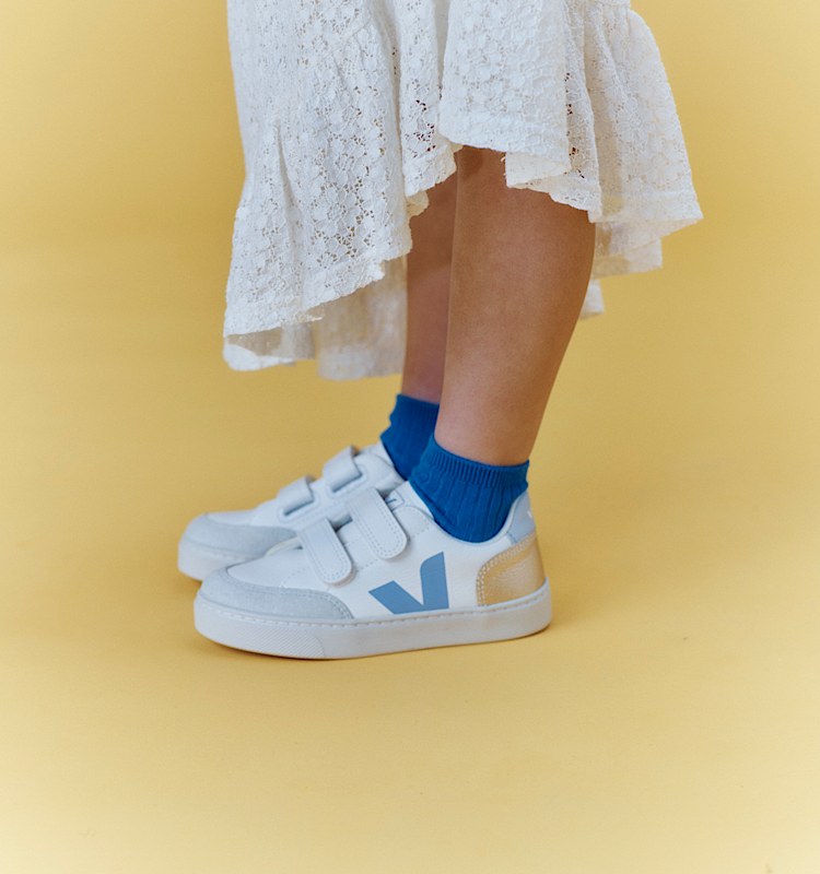 veja zapatillas small-v-12 cuero multicolor XV0520610