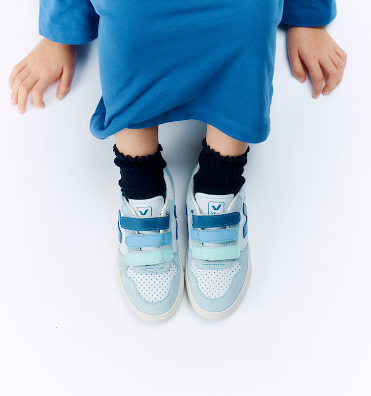 veja baskets small-v-10 cuir multicolore CV0520613
