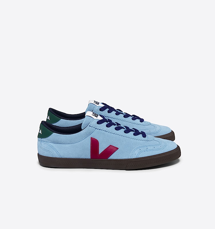 veja baskets volley suède bleu VO0303722 Lateral view