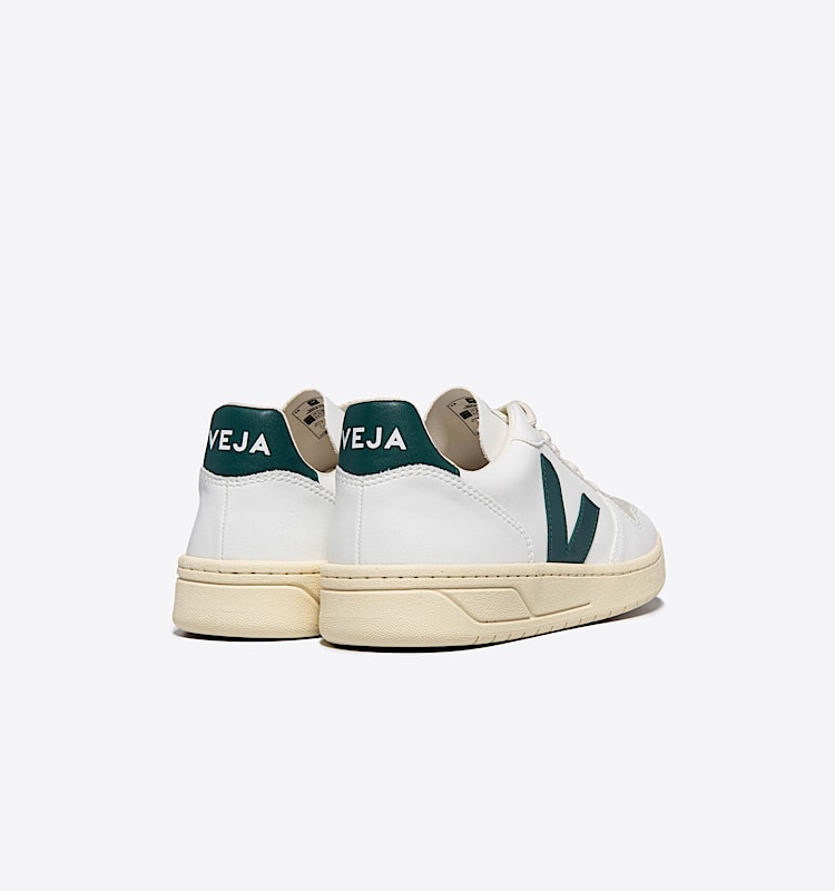 veja sneakers v-10 cuir blanc VX0703143 Back view