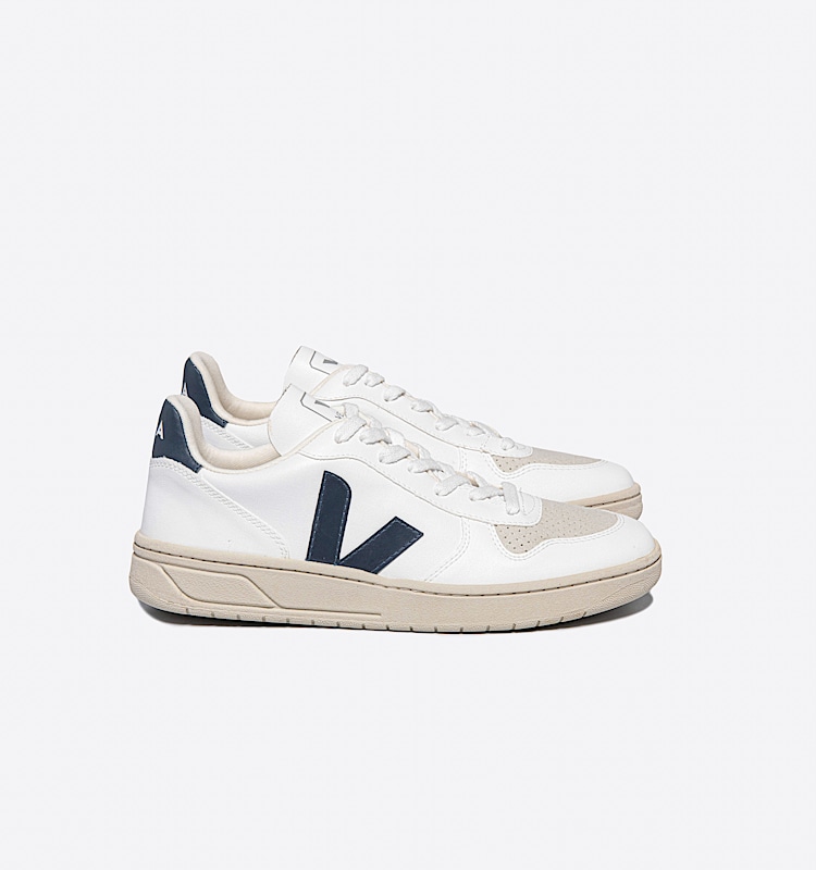 veja sneakers v-10 leder weiss VX0702087 Lateral view