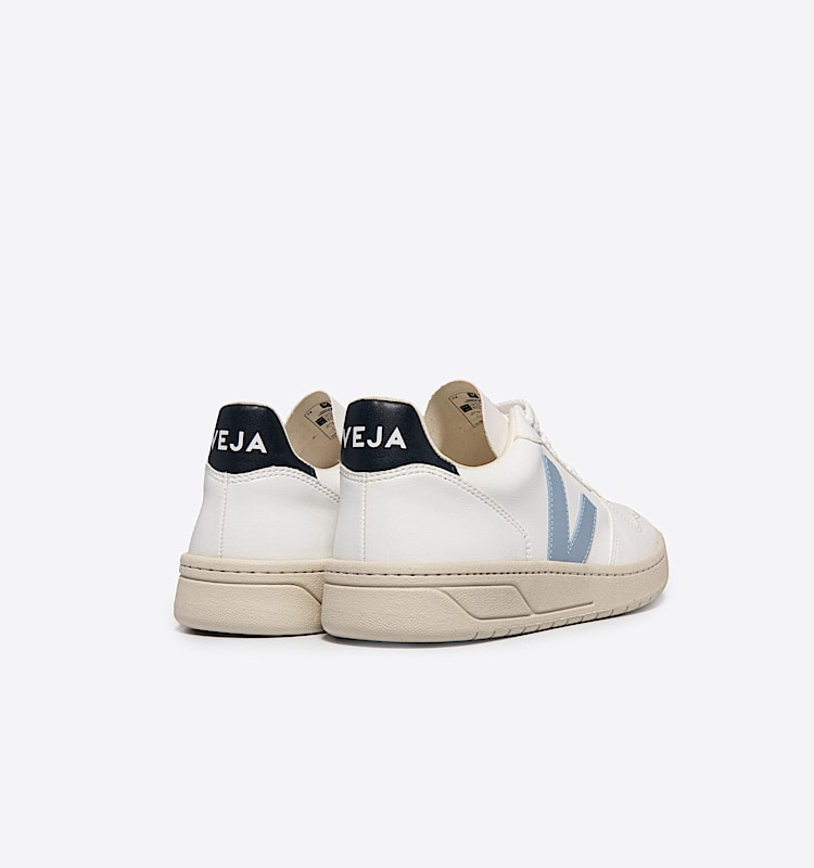 veja sneakers v-10 vegan white VX0703111 Back view