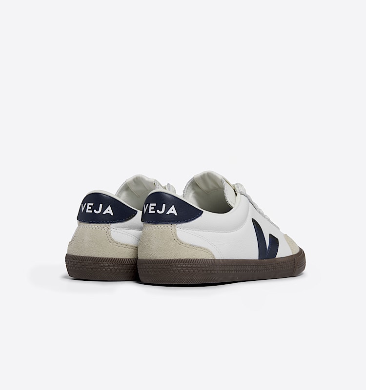 veja sneakers volley organic-leather white VO2003531 Back view