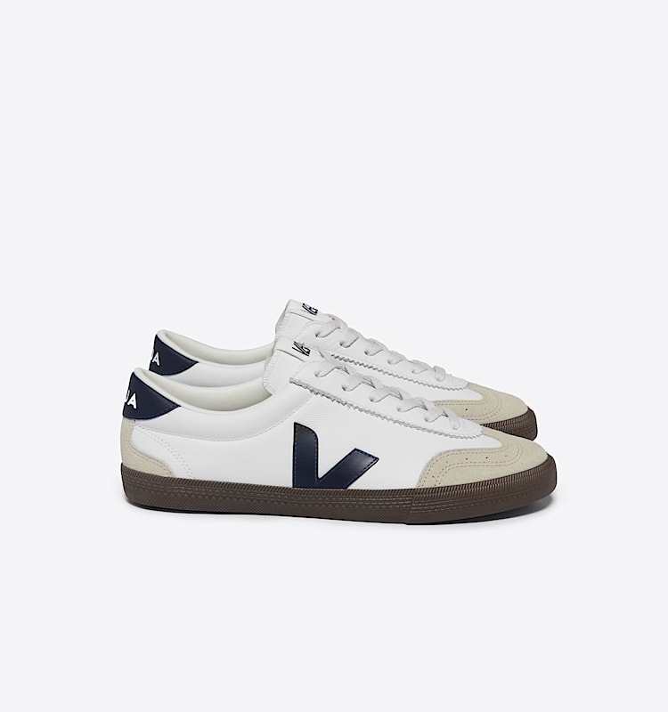 veja zapatillas volley cuero-orgánico blanco VO2003531 Lateral view