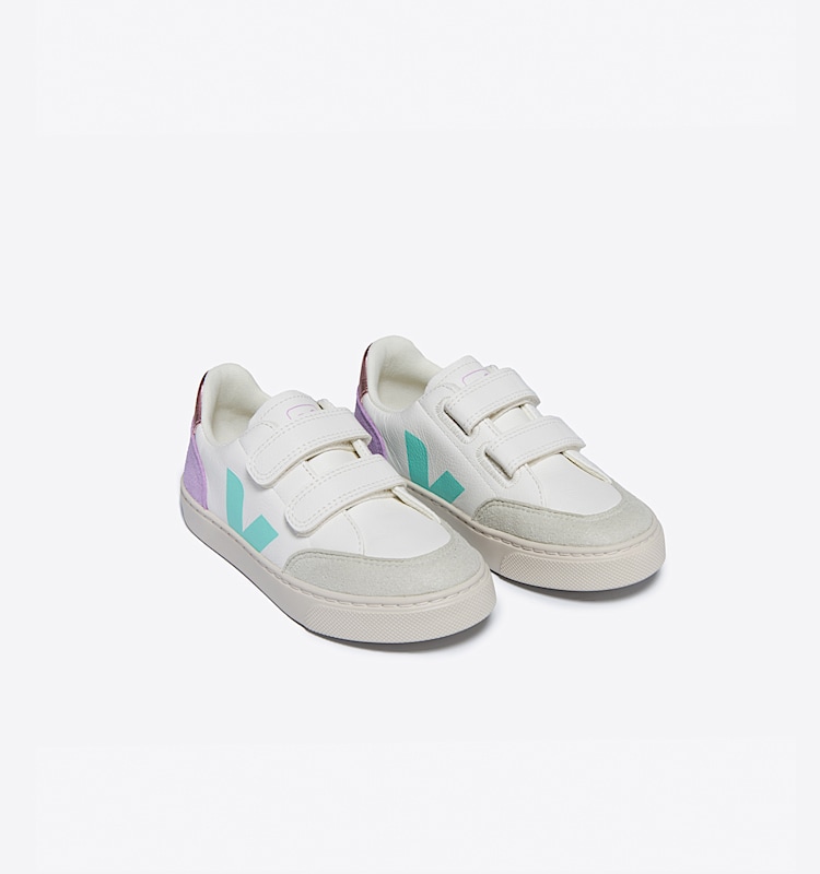 veja zapatillas small-v-12 cuero blanco XV0503793 Top view