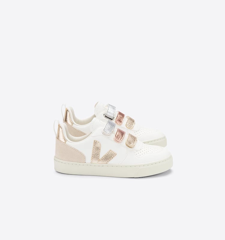veja zapatillas small-v-10 cuero multicolor CV0502894 Lateral view