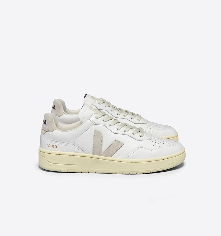 veja zapatillas v-90 cuero blanco VD2003655 Lateral view