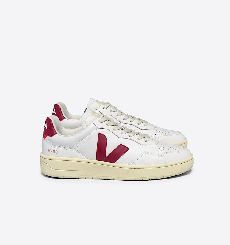 veja zapatillas v-90 cuero blanco VD2003657 Lateral view